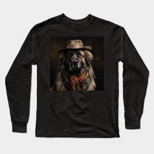 Cowboy Dog - Leonberger Long Sleeve T-Shirt